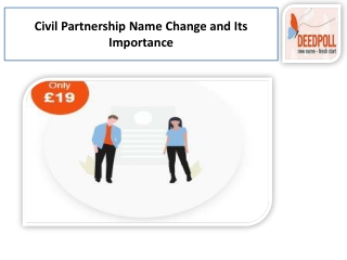 How to Change Your Name After a Civil Partnership