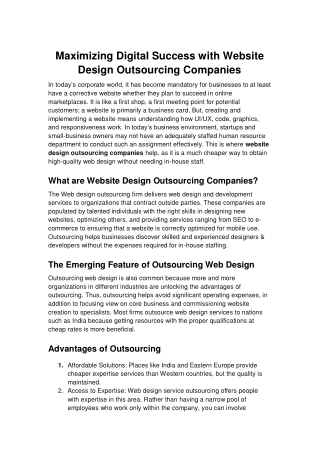 Maximizing Digital Success with Website Design