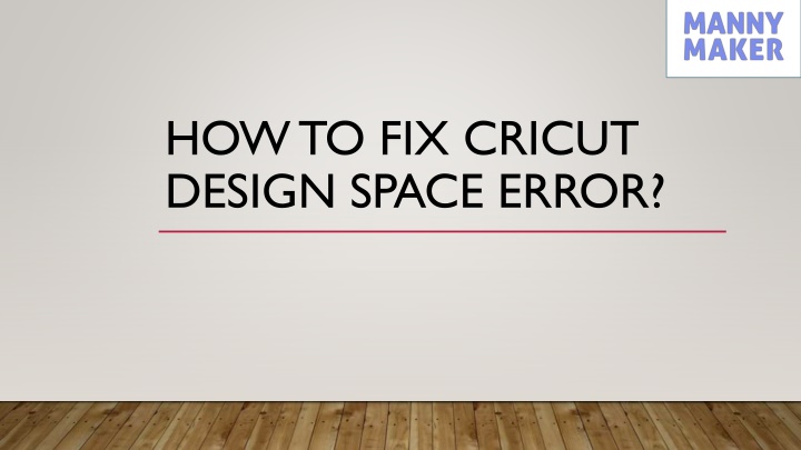 how to fix cricut design space error