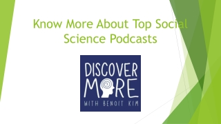 know more about top social science podcasts