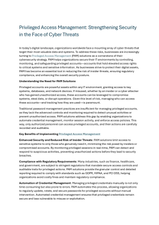 privileged access management strengthening