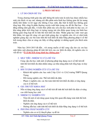 s ng ki n kinh nghi m t s th t ch trong