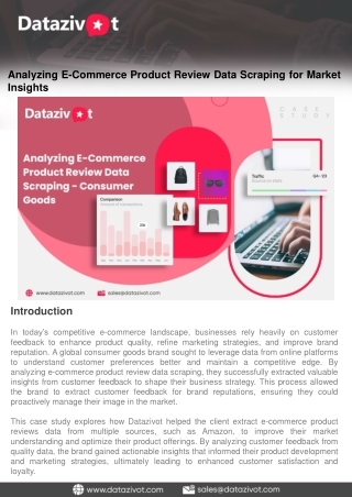 analyzing e commerce product review data scraping
