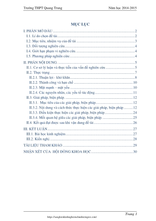 Một số biện pháp góp phần giáo dục đạo đức học sinh ở trường THPT hiện nay