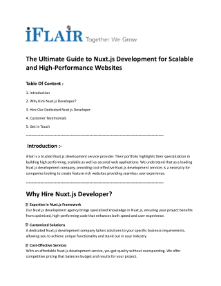 the ultimate guide to nuxt js development