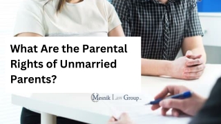 What Are the Parental Rights of Unmarried Parents?