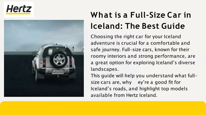 what is a full size car in iceland the best guide