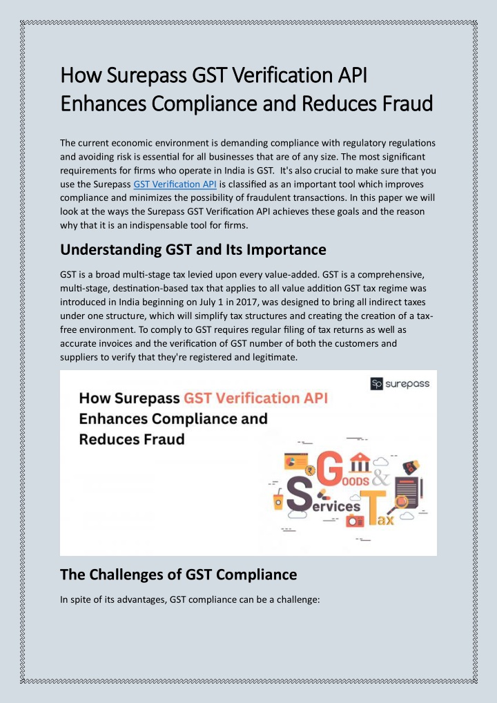 how surepass gst verification api how surepass