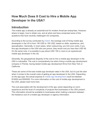 how much does it cost to hire a mobile