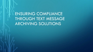 ensuring compliance through text message