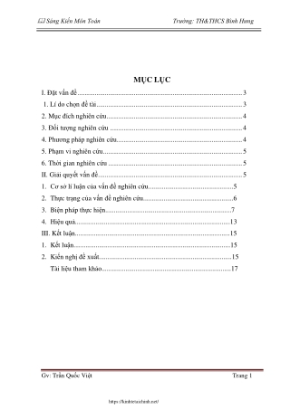 Phương pháp rèn luyện kĩ năng tư duy suy luận và trình bày logic môn Toán 7