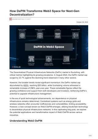 how depin transforms web3 space for next