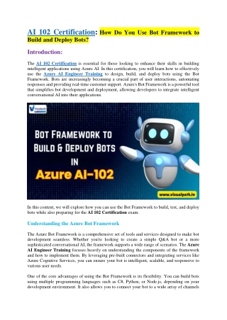 Microsoft Azure AI Engineer Training - Hyderabad