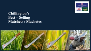 Chillington's Best - Selling Matchets