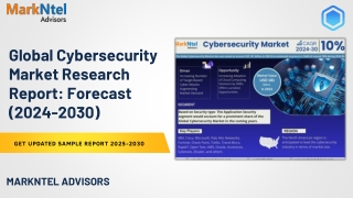 global cybersecurity market research report