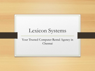 lexicon systems