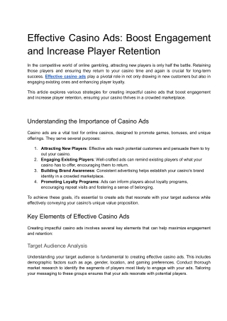 Effective Casino Ads_ Boost Engagement and Increase Player Retention