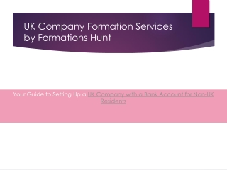 uk company formation services by formations hunt