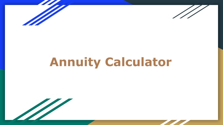 annuity calculator