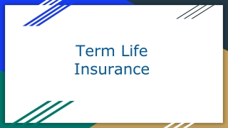 term life insurance