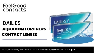 Buy Dailies AquaComfort Plus Contact Lenses Online | Feel Good Contacts