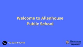 welcome to allenhouse public school