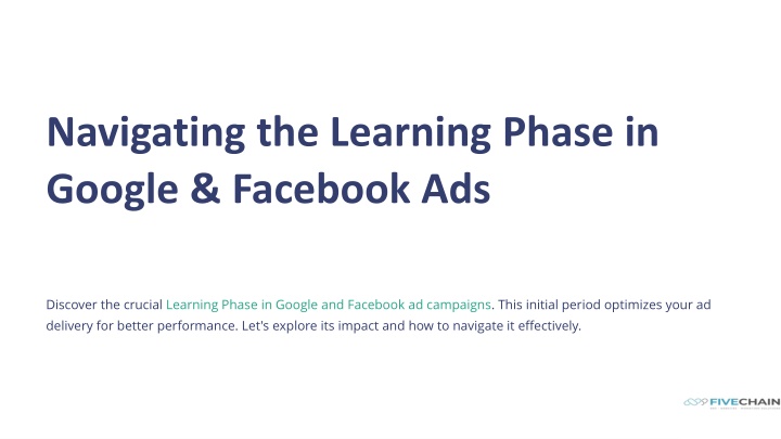 navigating the learning phase in google facebook