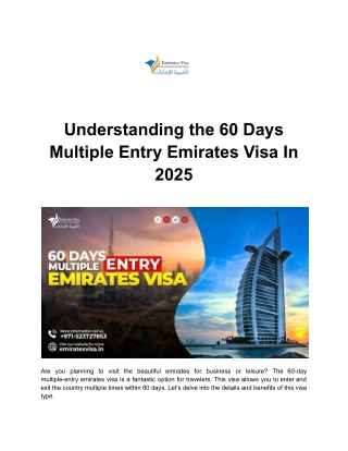 understanding the 60 days multiple entry emirates