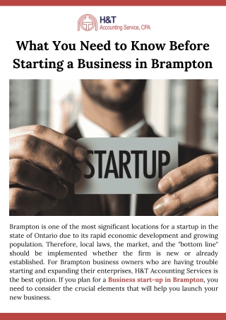 What You Need to Know Before Starting a Business in Brampton