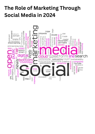 The Role of Marketing Through Social Media in 2024