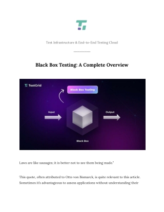 test infrastructure end to end testing cloud