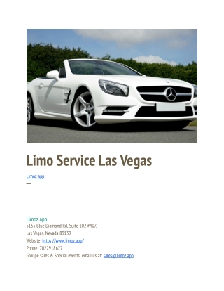 Limo Service Las Vegas