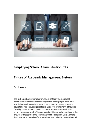 simplifying school administration the
