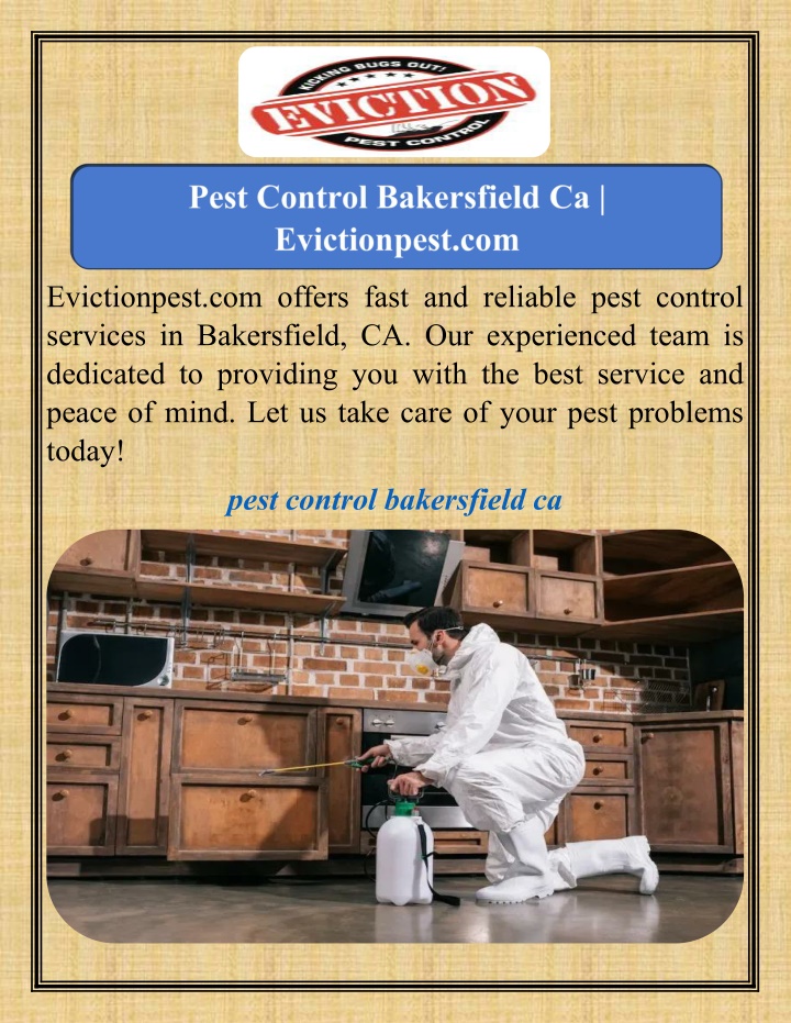 evictionpest com offers fast and reliable pest