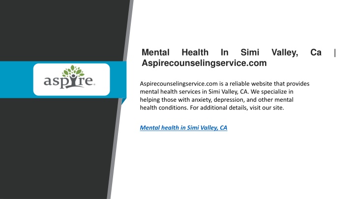 mental health in simi valley