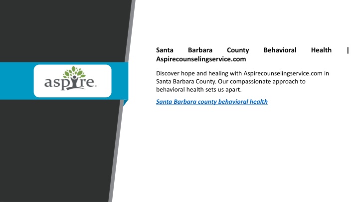 santa barbara county behavioral health