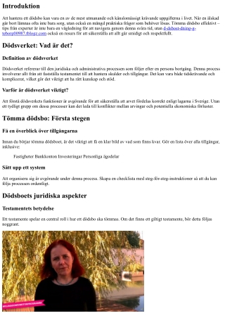 Tömma dödsbo effektivt – tips från experter