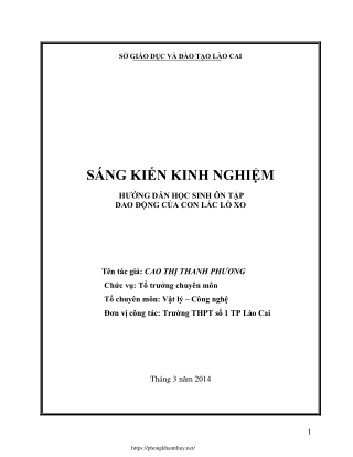 s gi o d c v o t o l o cai s ng ki n kinh nghi