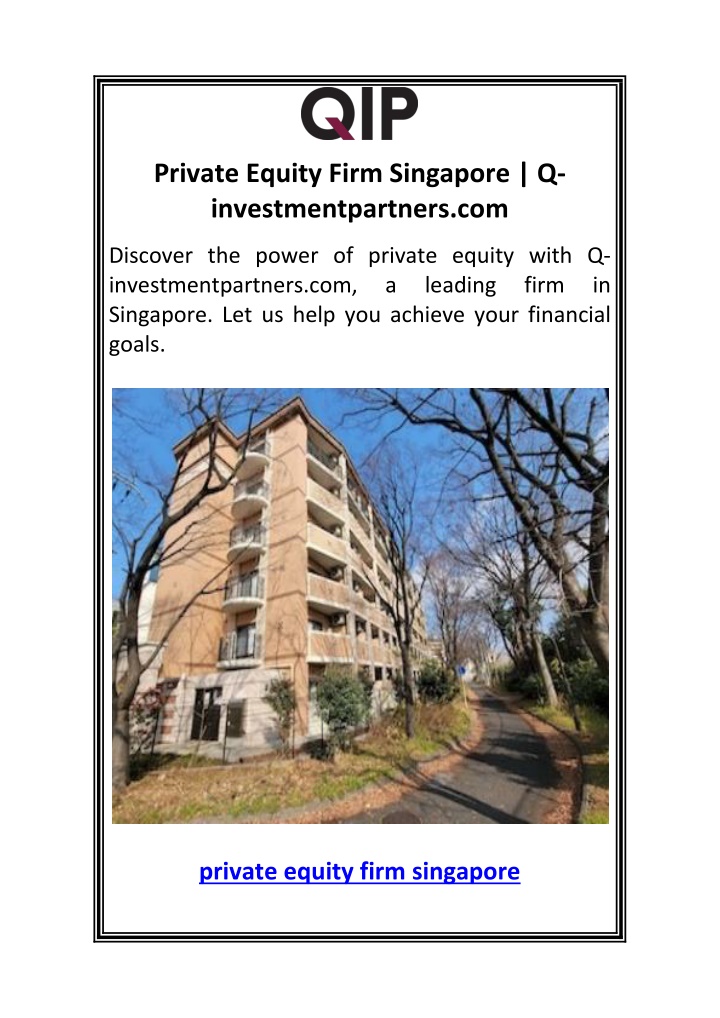 private equity firm singapore