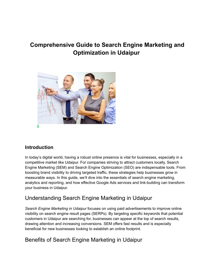 comprehensive guide to search engine marketing