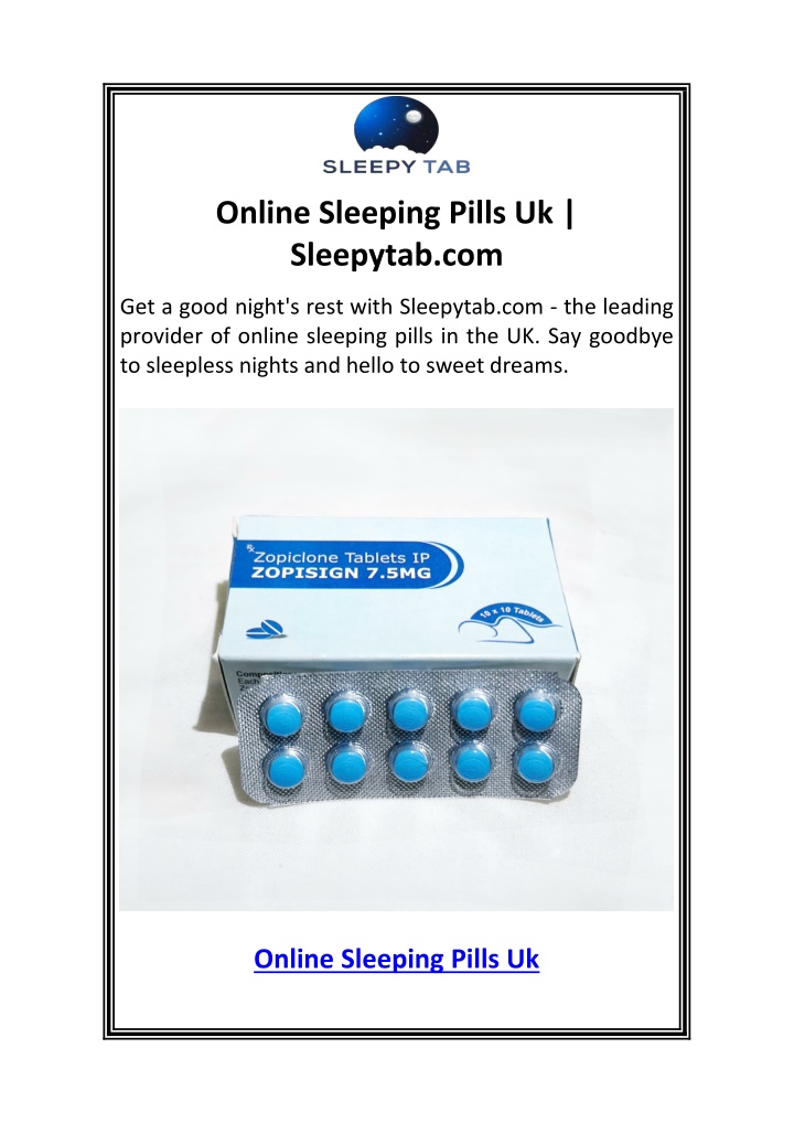 online sleeping pills uk sleepytab com