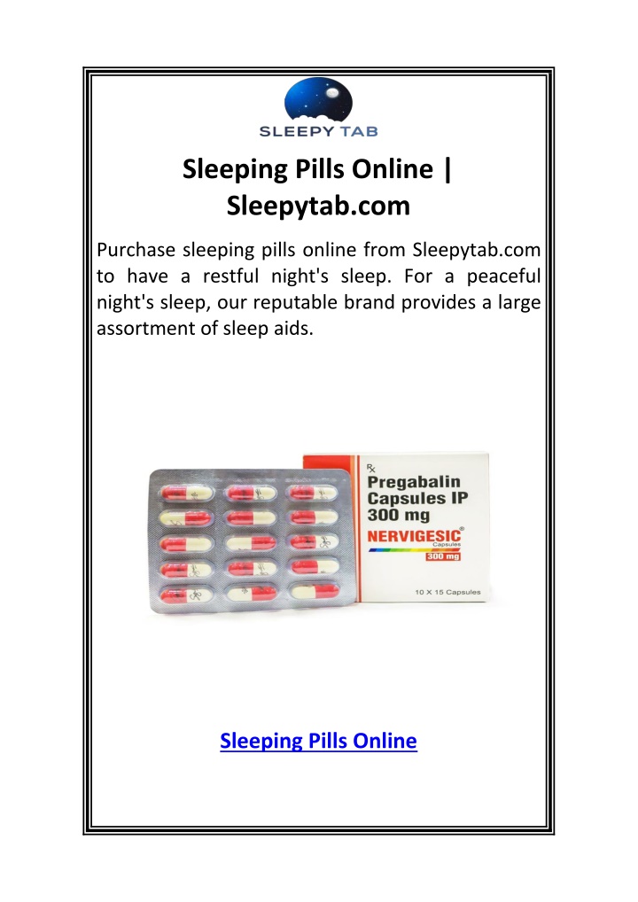 sleeping pills online sleepytab com