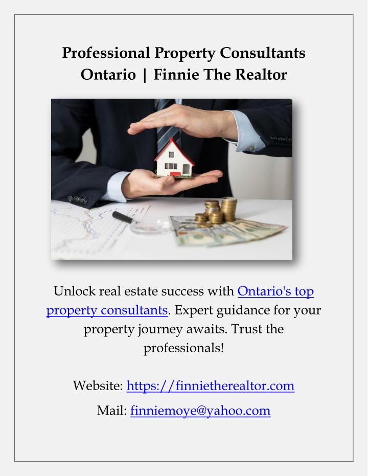 professional property consultants ontario finnie