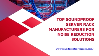 Top Soundproof Server Rack Manufacturers for Noise Reduction Solutions