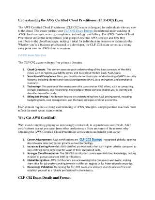 understanding the aws certified cloud