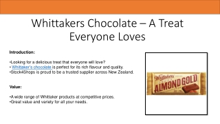 Whittakers Chocolate at Wholesale