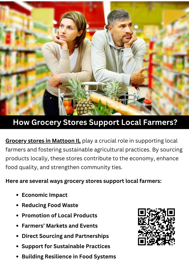 how grocery stores support local farmers