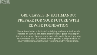 gre classes in kathmandu prepare for your future