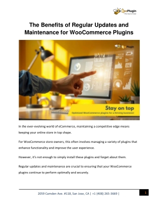 The Benefits of Regular Updates and Maintenance for WooCommerce Plugins