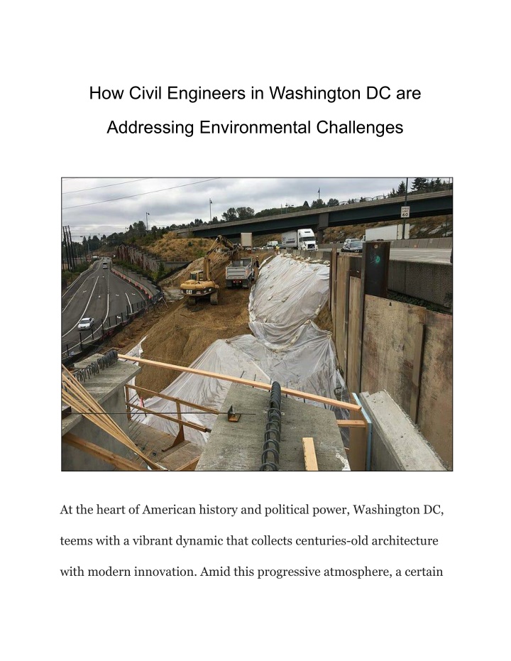 how civil engineers in washington dc are